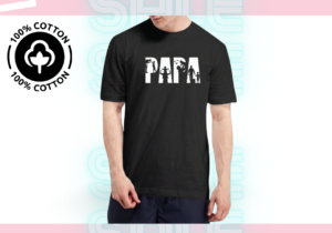 Remera Manga corta - Papá 100% Algodón